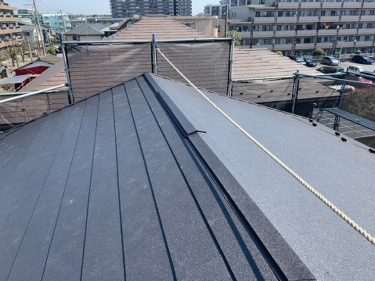 神奈川県大和市S様邸　外装リフォーム、屋根重ね葺き工事